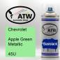 Preview: Chevrolet, Apple Green Metallic, 45U: 400ml Sprühdose, von ATW Autoteile West.